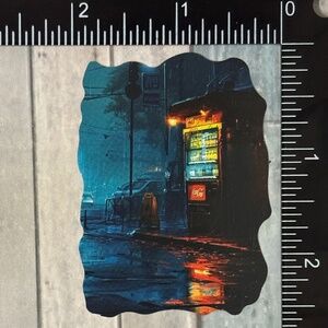 🌀10/$10🌀 Rainy Night Travel Travel Reusable Waterproof Vinyl Sticker Decal